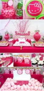 décoration rose pour anniversaire